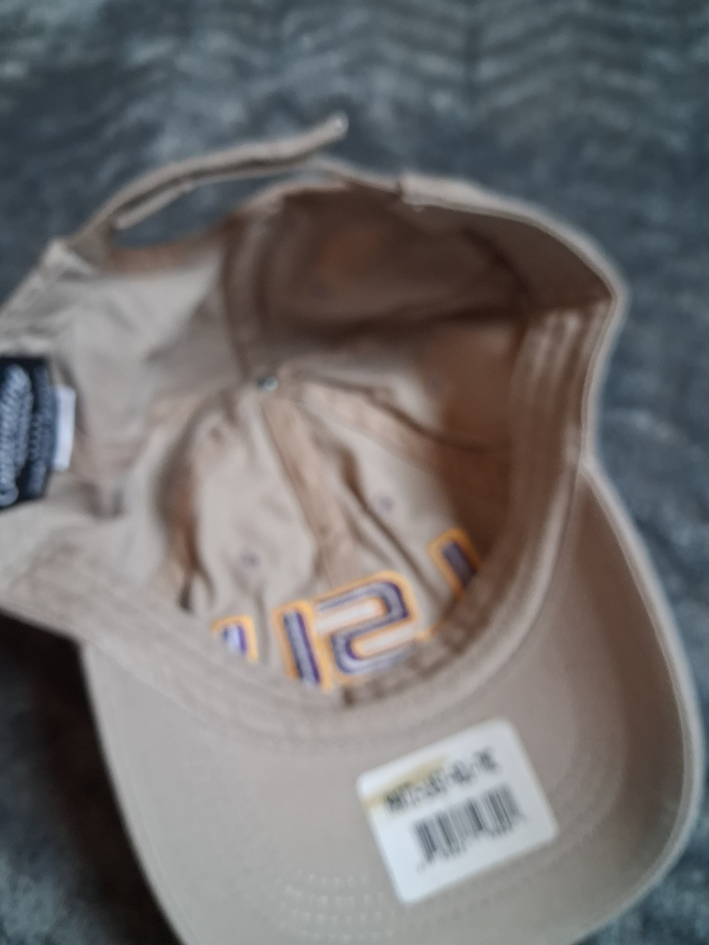 LSU NWT Cap Beige Velcro Back Mens Or Womens - Picture 11 of 11